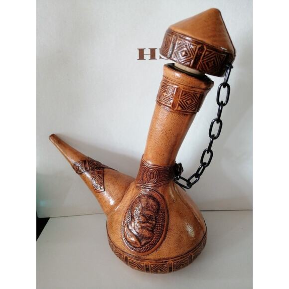 Vintage Spain JEYPE Leather Wine Decanter - Picture 6 of 6